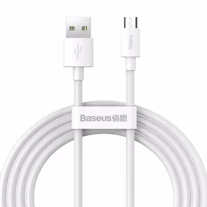 کابل 1.5 متری microUSB بیسوس (بدون باکس) مدل Baseus TZCAMZJ-02 Simple 1m 2.1A