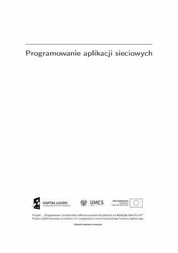 خرید و دانلود نسخه کامل کتاب Programowanie aplikacji sieciowych