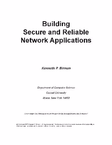خرید و دانلود نسخه کامل کتاب Building Secure and Reliable Network Applications