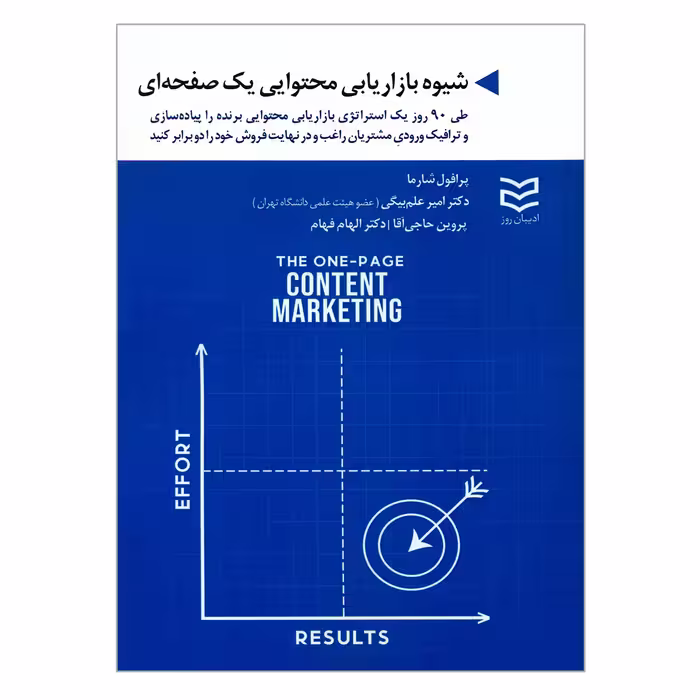 کتاب شیوه بازاریابی محتوایی یک صفحه ای اثر پرافول شارما انتشارات ادیبان روز