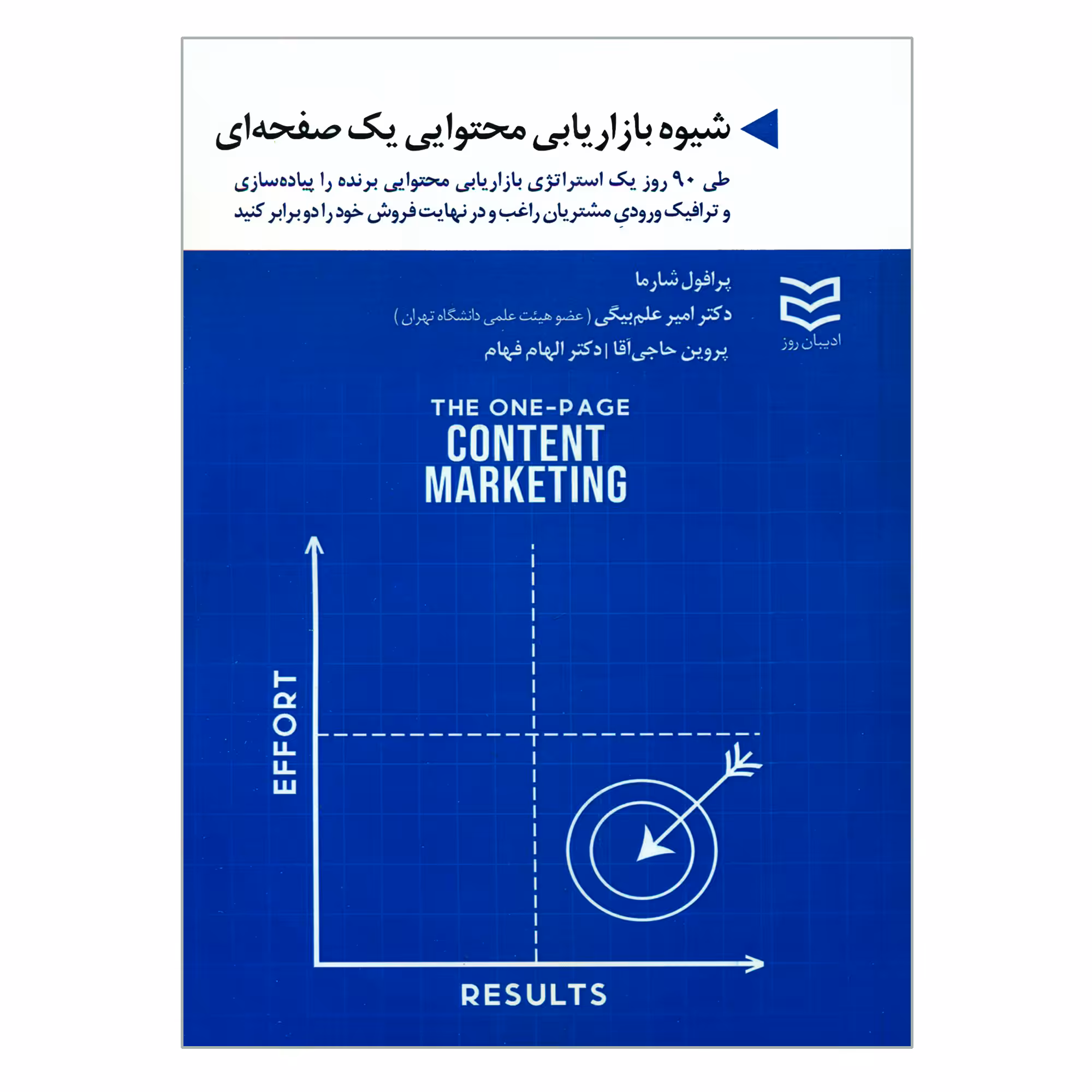 کتاب شیوه بازاریابی محتوایی یک صفحه ای اثر پرافول شارما انتشارات ادیبان روز