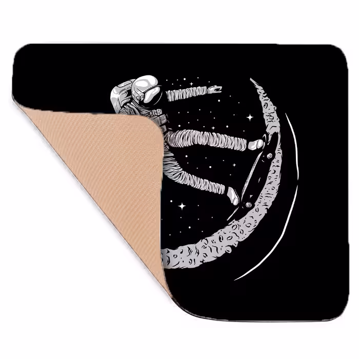 ماوس پد مدل G11 طرح Skateboarding Astronaut