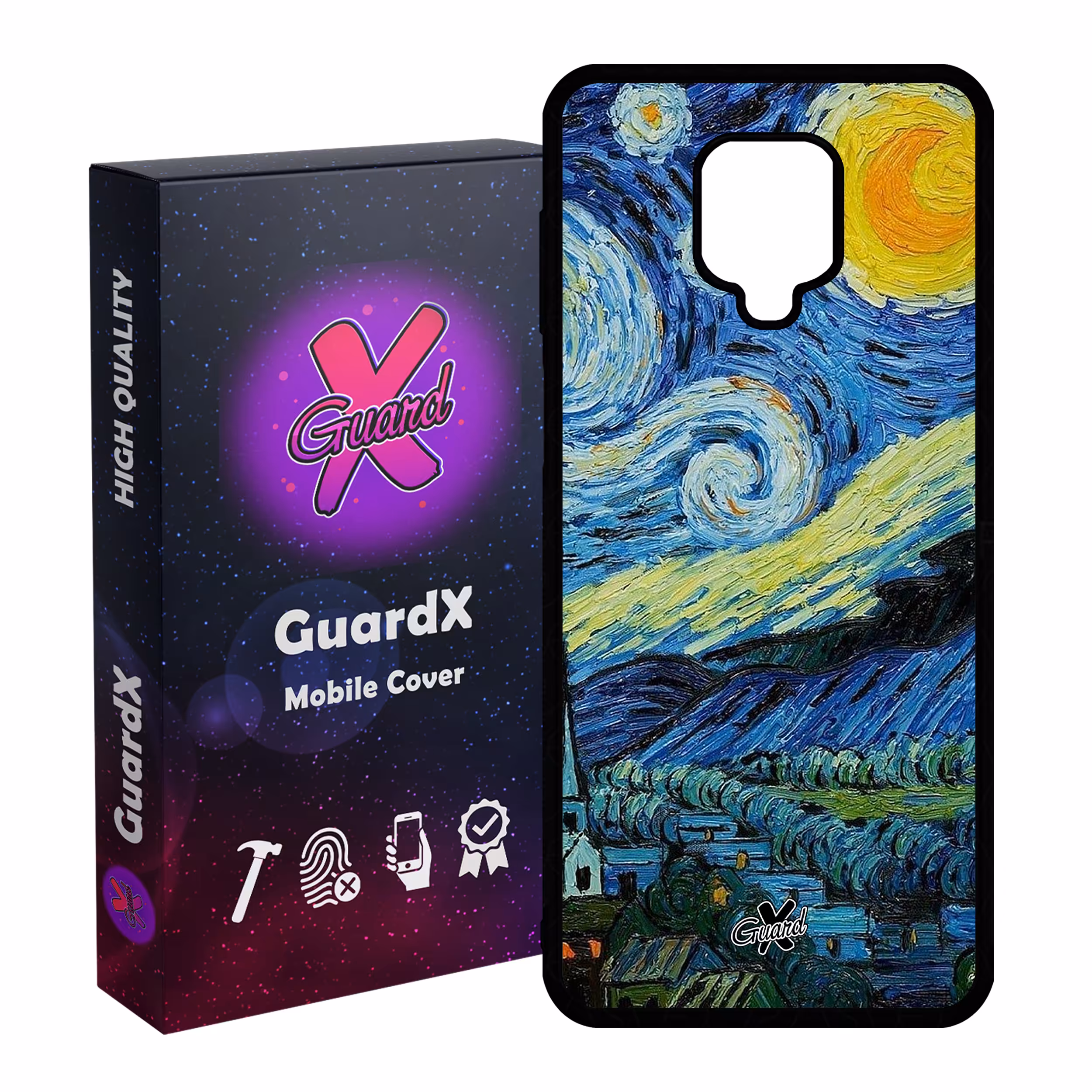 کاور گارد ایکس طرح Art مدل Glass10266 مناسب برای گوشی موبایل شیائومی Redmi Note 9S / Note 9 Pro / Note 9 Pro Max