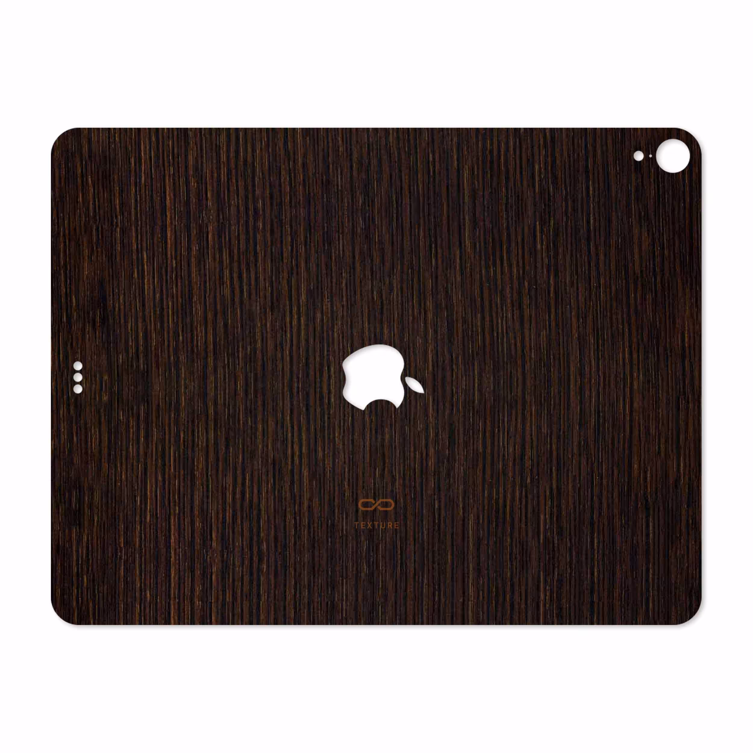 برچسب پوششی ماهوت مدل Dark-Gold-Stripes-Wood مناسب برای تبلت اپل iPad Pro 12.9 (GEN 3) 2018 A1876