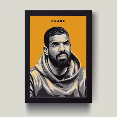 تابلو مدل Drake دریک کد S0102-b