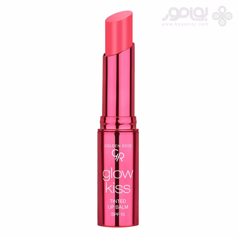 بالم لب رنگی گلدن رز مدل GLOW KISS شماره 03 رنگ BERRY PINK