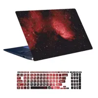 استیکر لپ تاپ توییجین و موییجین طرح Space کد 82 مناسب برای لپ تاپ 15.6 اینچ به همراه برچسب حروف فارسی کیبورد 