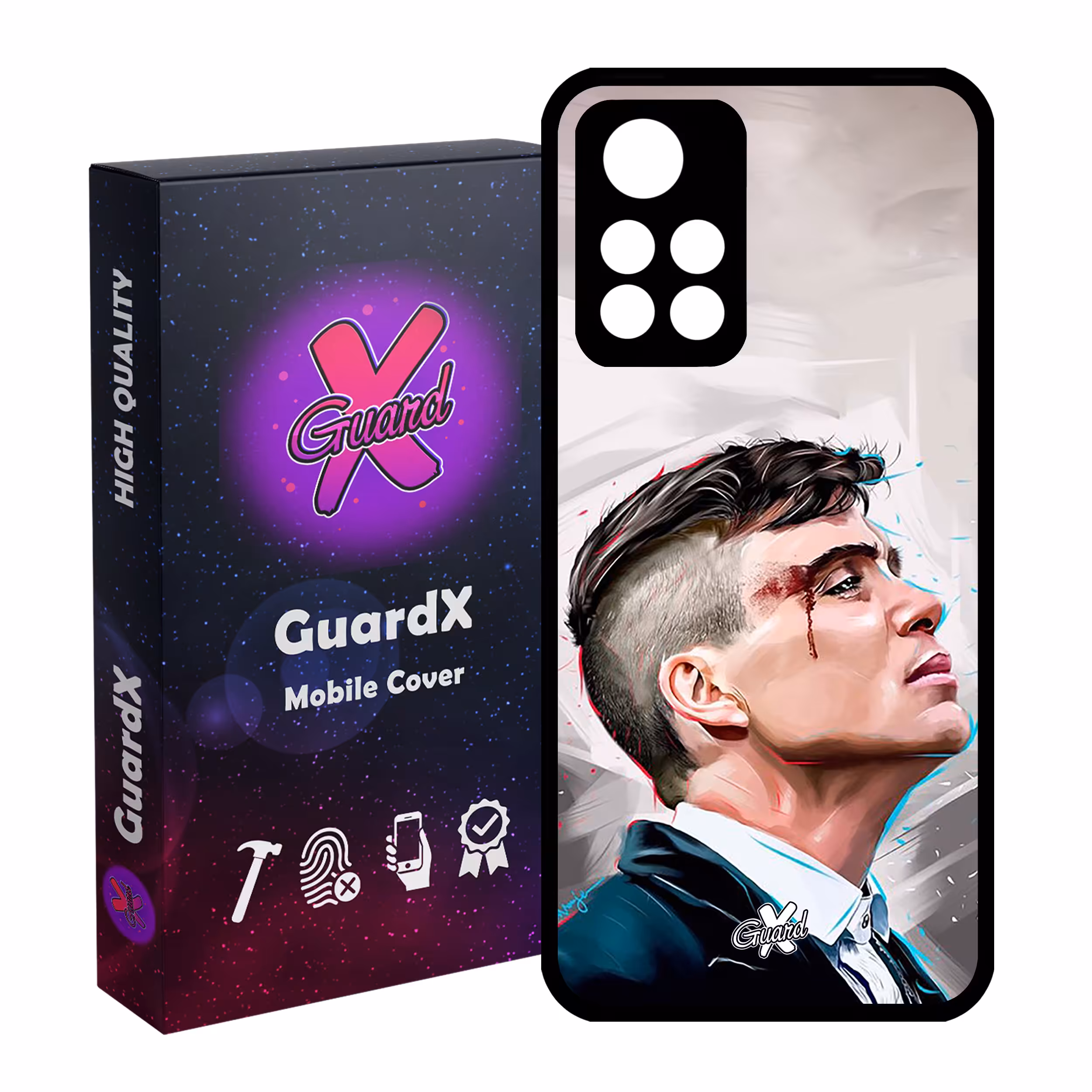 کاور گارد ایکس طرح Peaky Blinders مدل Glass10032 مناسب برای گوشی موبایل شیائومی Poco M4 Pro 5G/Redmi Note 11T 5G/Redmi Note 11S 5G