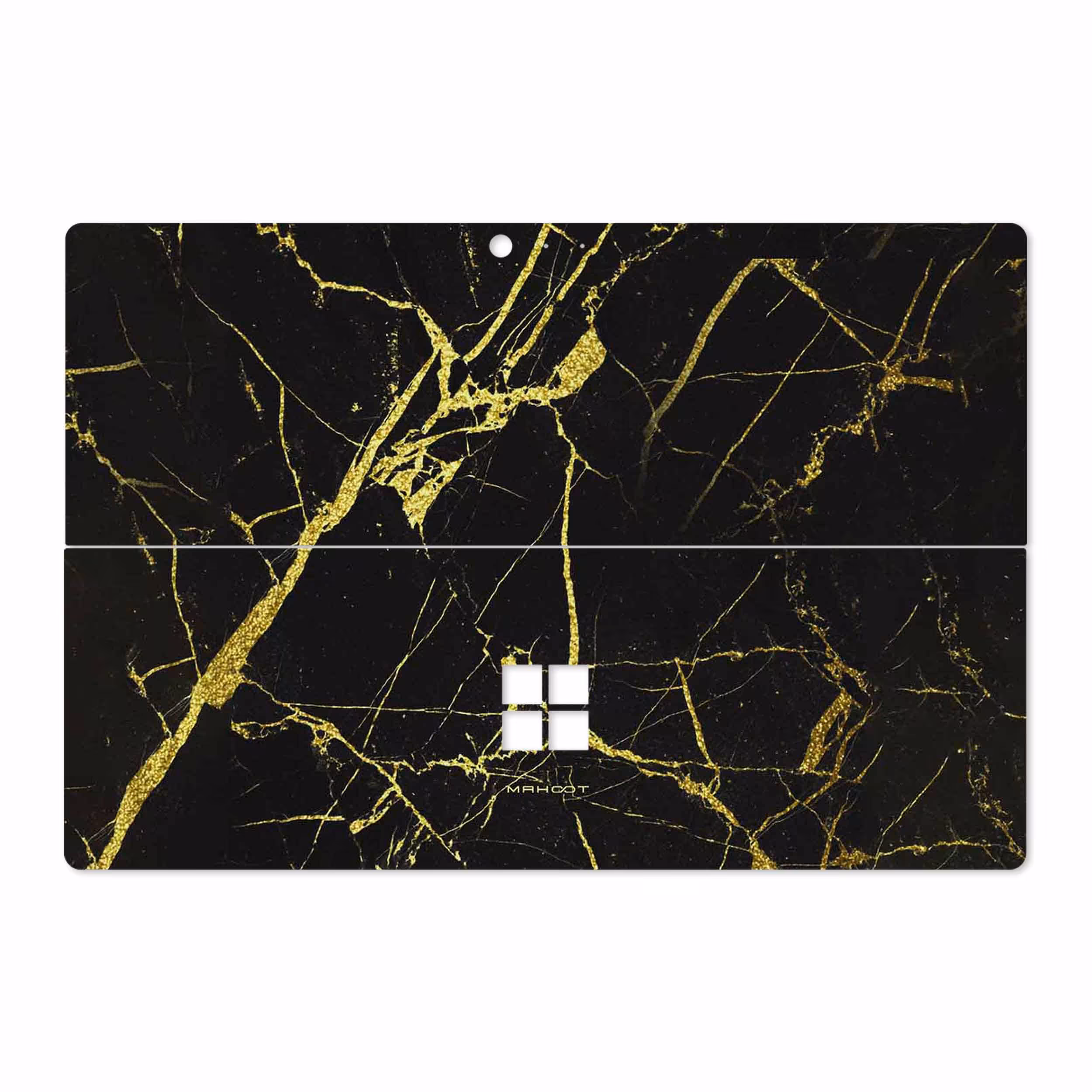 برچسب پوششی ماهوت مدل Graphite-Gold-Marble مناسب برای تبلت مایکروسافت Surface Pro 4 2015