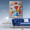 تابلو بوم چاپی طرح گلدان گل کد ART-2945