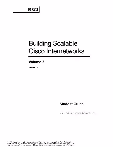 خرید و دانلود نسخه کامل کتاب Building Scalable Cisco Internetworks. Student Guide