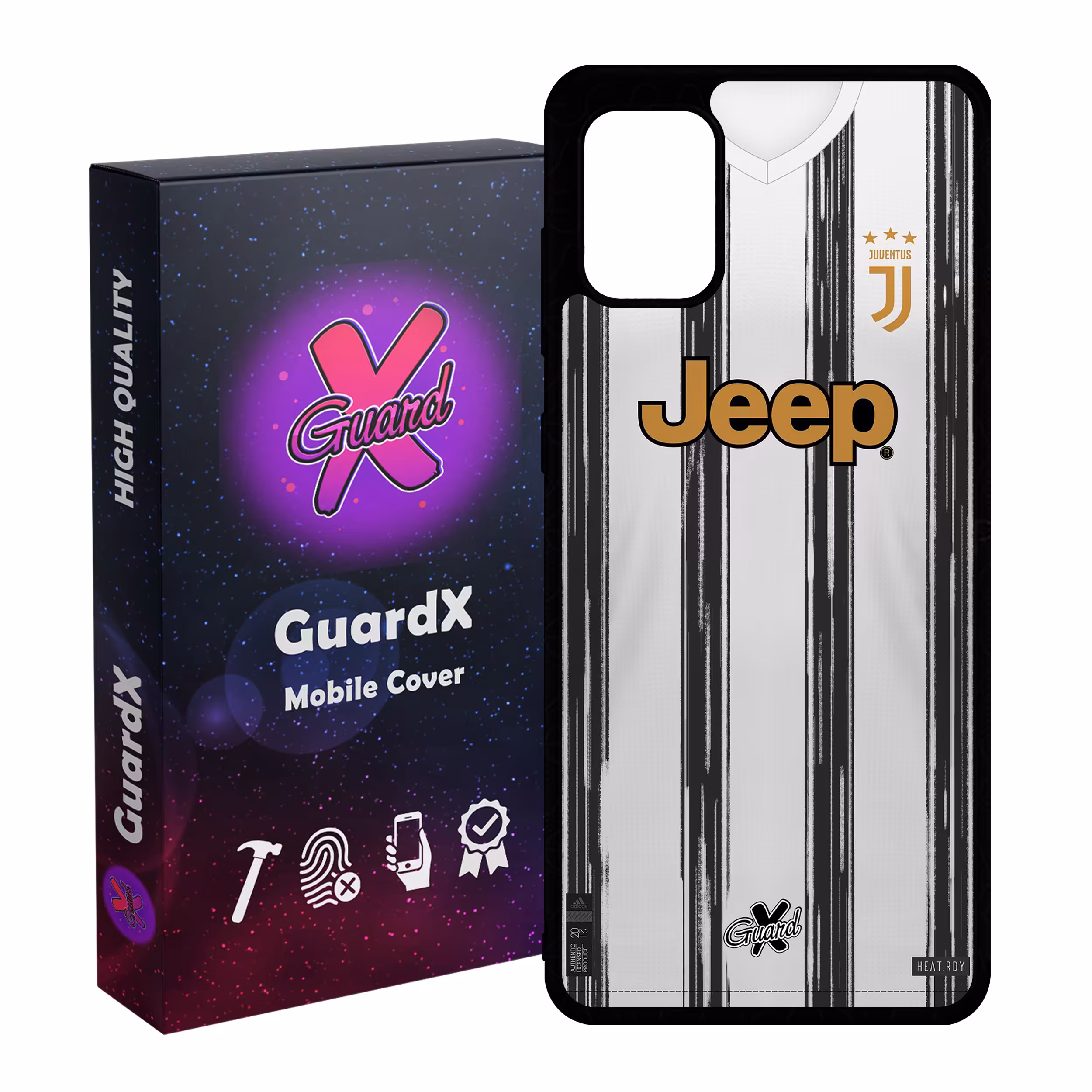 کاور گارد ایکس طرح یوونتوس مدل Glass10229 مناسب برای گوشی موبایل سامسونگ Galaxy A31