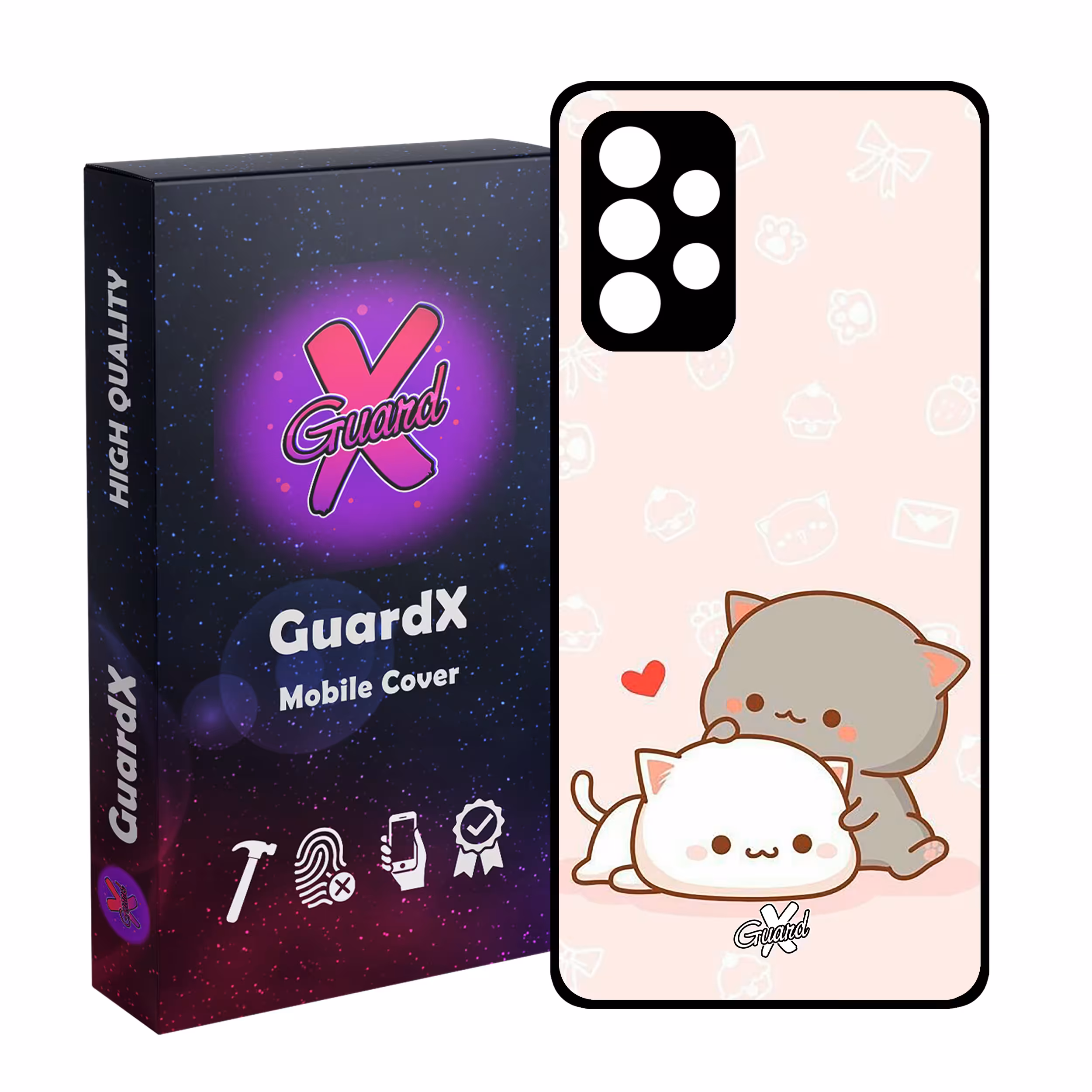کاور گارد ایکس طرح Love مدل Glass10372 مناسب برای گوشی موبایل سامسونگ Galaxy A32 4G
