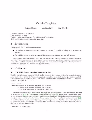 خرید و دانلود نسخه کامل کتاب Variadic Templates