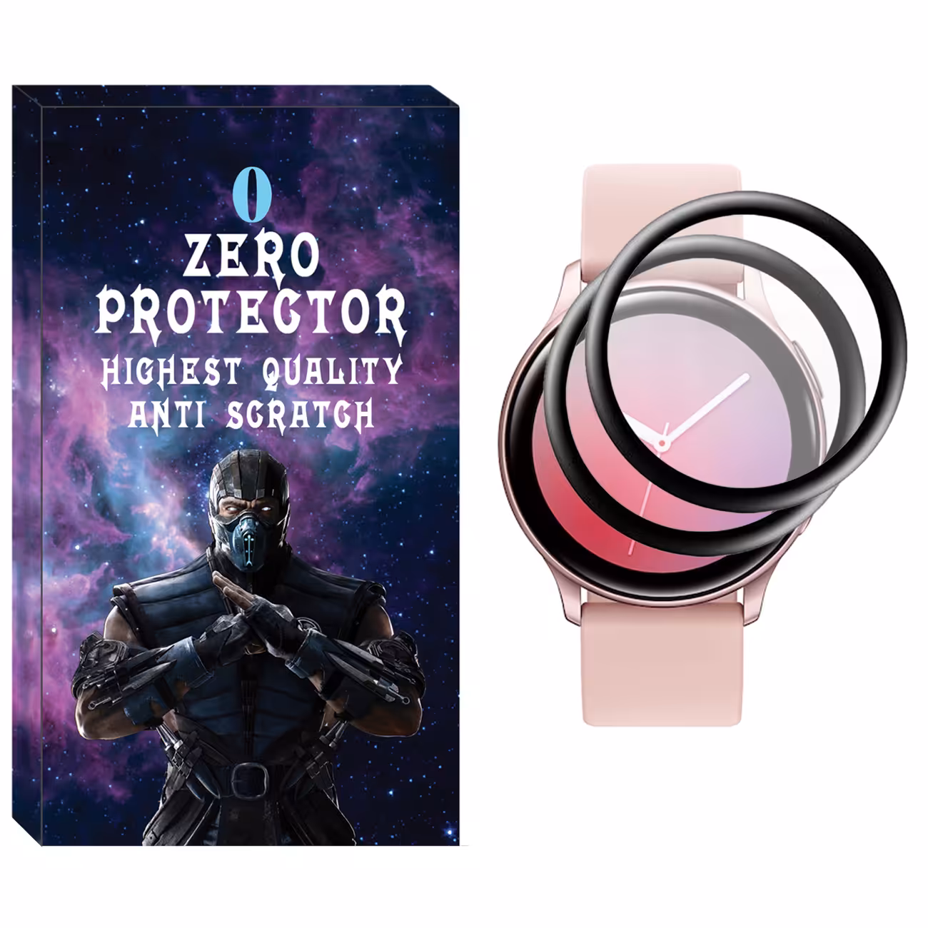 محافظ صفحه نمایش نانو زیرو مدل NZO مناسب برای ساعت هوشمند سامسونگ Galaxy Watch Active 2 40mm بسته دو عددی