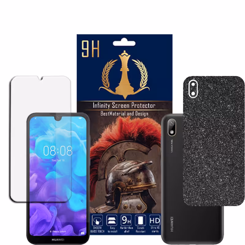 برچسب پوششی اینفینیتی مدل PRO MAX مناسب برای گوشی موبایل هوآوی Y5 2019 به همراه محافظ صفحه نمایش
