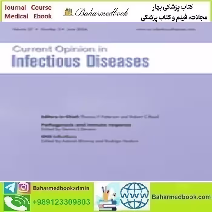 Current Opinion in Infectious Diseases Volume 37 1 to 3 2024 TRU