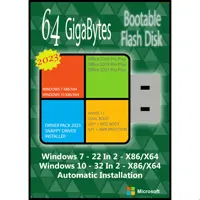 سیستم عامل Windows 7 10 AIO 54In4 X86/X64 2023- Driver Pack 2023 - Office 16-19-21 Pro Plus نشر مایکروسافت