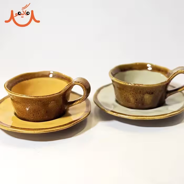 ماگ سرامیکی طرح رستیک زیره دار