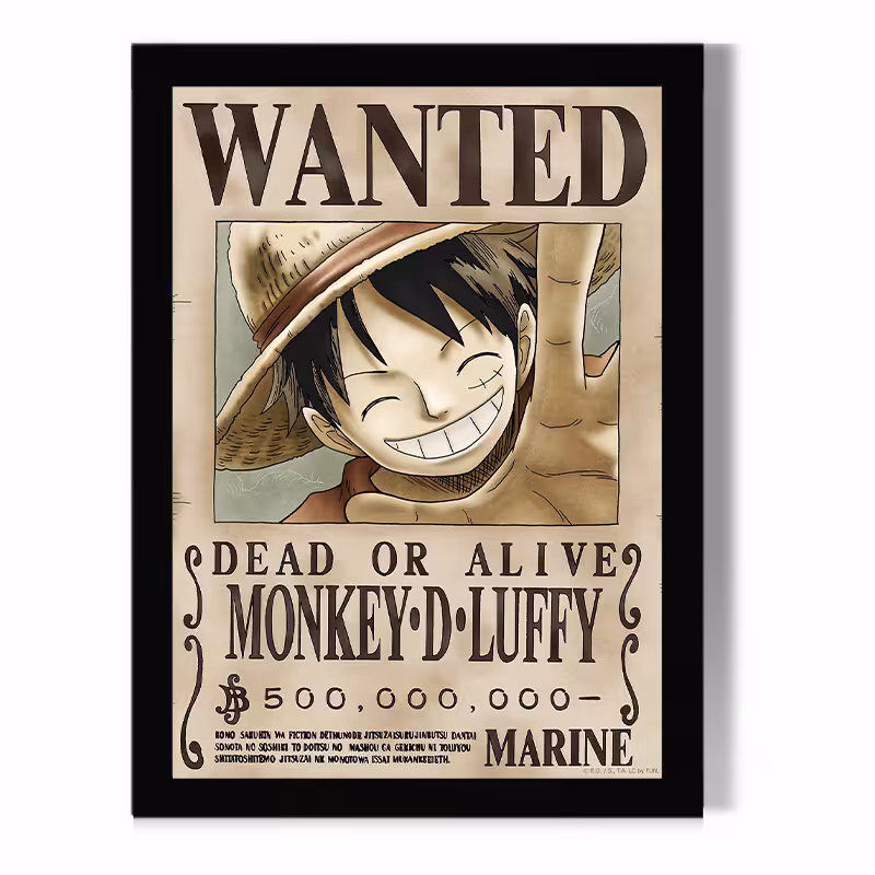تابلو مدل monkey d luffy wanted کد Sdbt003