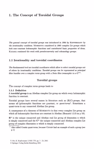 خرید و دانلود نسخه کامل کتاب Toroidal Groups: Line Bundles, Cohomology and Quasi-Abelian Varieties