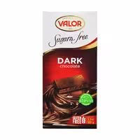 شکلات تلخ بدون گلوتن با استویا 100 گرم والور - valor
