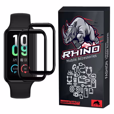محافظ صفحه نمایش راینو مدل R-PMMA مناسب برای ساعت هوشمند امیزفیت Band 7 بسته 2 عددی