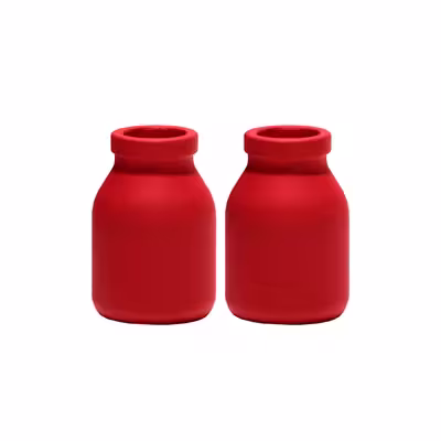 گلدان دکوری مدل شیشه ای کد 2P190 بسته 2 عددی