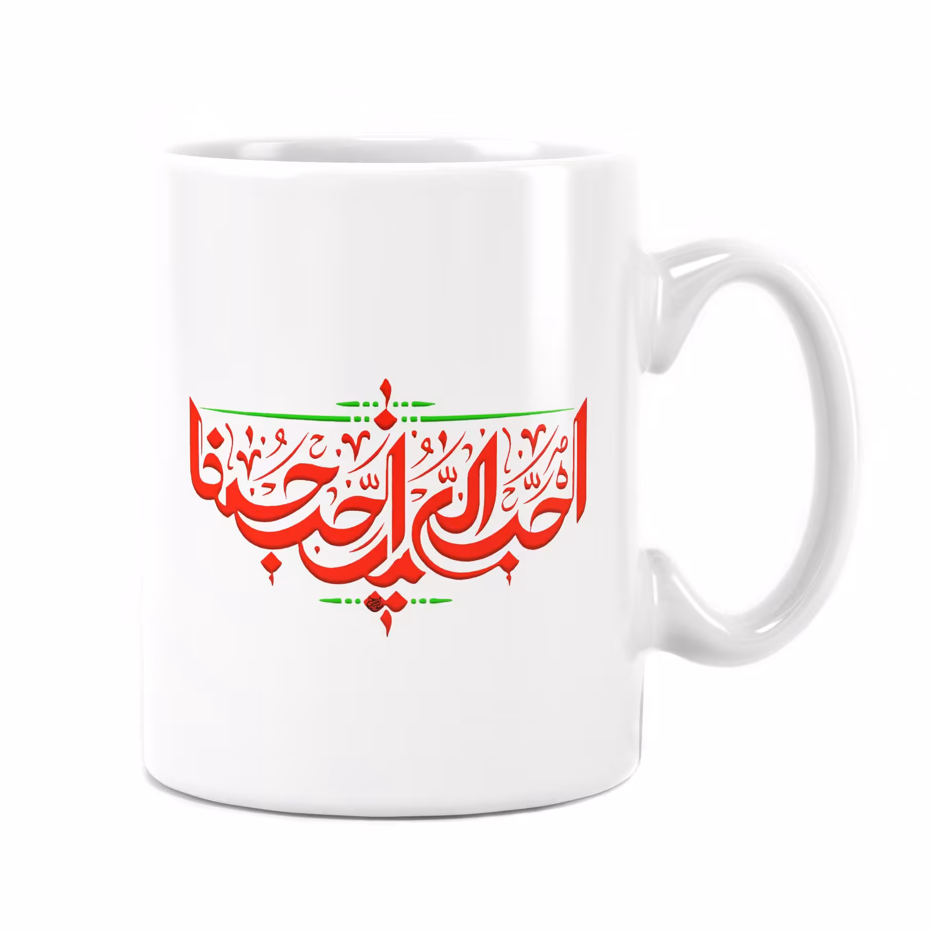 لیوان طرح دار سرامیکی راویتا طرح احب الله کد 7024