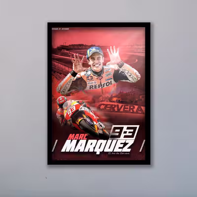 تابلو مدل موتوجی پی مارک مارکز Motogp کد LAG1031