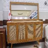 آینه و کنسول حصیر