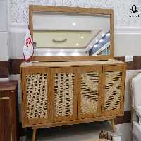 آینه و کنسول حصیر