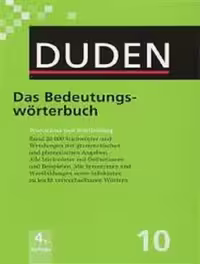 Duden das bedeutungs worterbuch band 10 دیکشنری آلمانی
