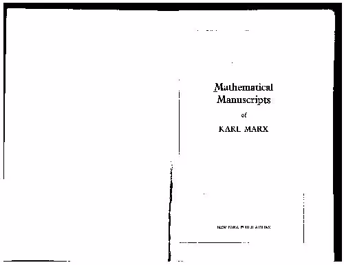 خرید و دانلود نسخه کامل کتاب Mathematical Manuscripts