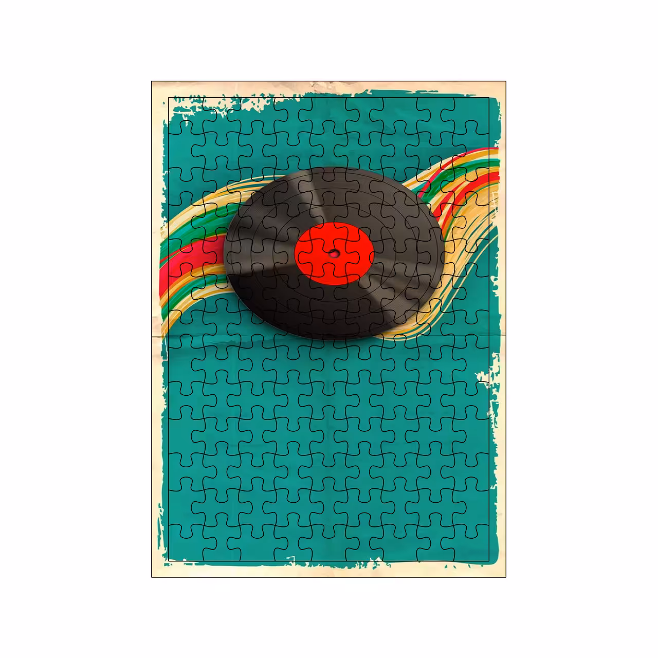 پازل 117 تکه مدل صفحه گرامافون کد 1790
