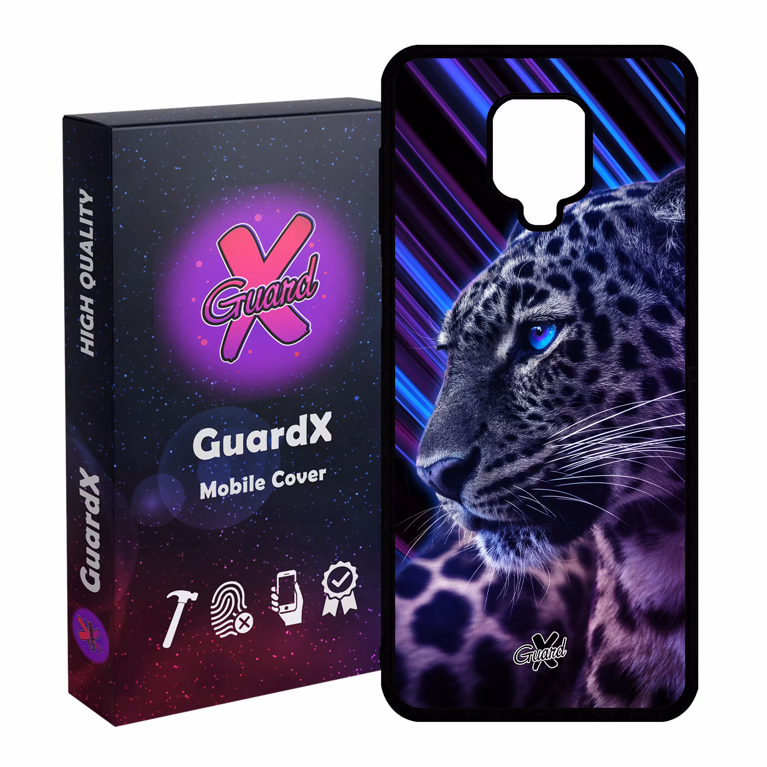 کاور گارد ایکس طرح Leopard مدل Glass10206 مناسب برای گوشی موبایل سامسونگ Redmi Note 9S / Note 9 Pro / Note 9 Pro Max
