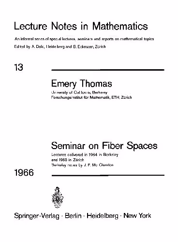 خرید و دانلود نسخه کامل کتاب Seminar on Fiber Spaces