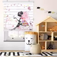 پرده زبرا زیو مدلK3137 سایز 300x280 سانتی متر