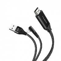 کابل HDMI مک دودو CA-6400 قابل استفاده برای گوشی‌های دارای درگاه لایتنینگ
