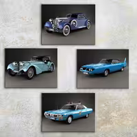 تابلو شاسی رویامد طرح ماشین کد CAR11 مجموعه 4 عددی