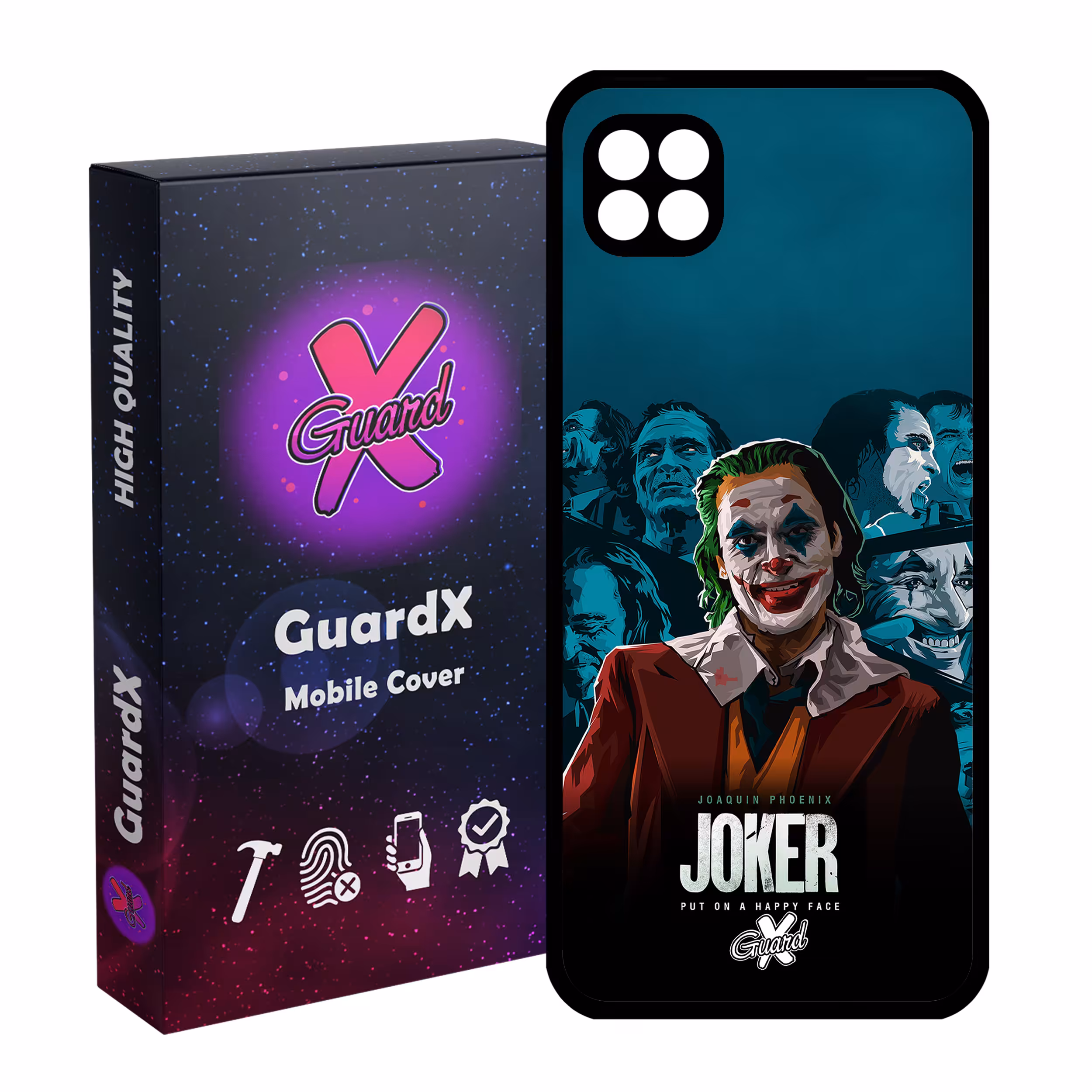 کاور گارد ایکس طرح جوکر مدل Glass10201 مناسب برای گوشی موبایل سامسونگ Galaxy A22 5G