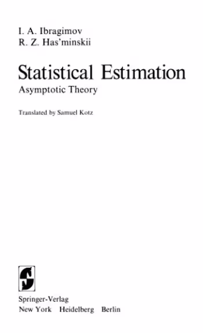 خرید و دانلود نسخه کامل کتاب Statistical Estimation. Asymptotic Theory. Applications of Mathematics, Volume 16