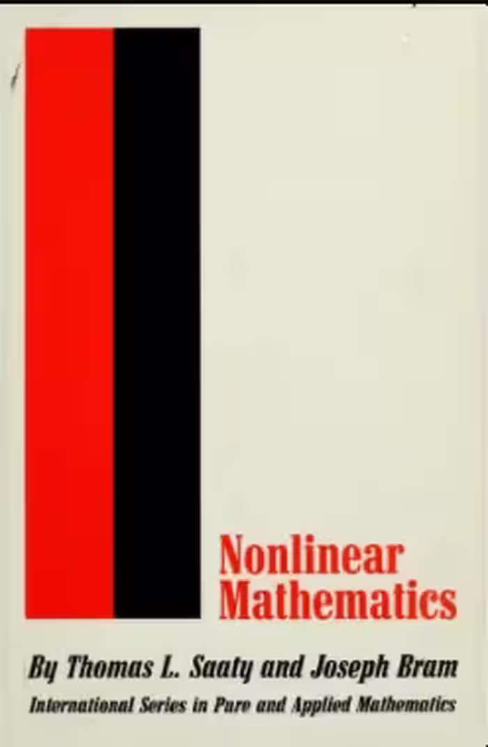 خرید و دانلود نسخه کامل کتاب Nonlinear mathematics BY Saaty - Pdf