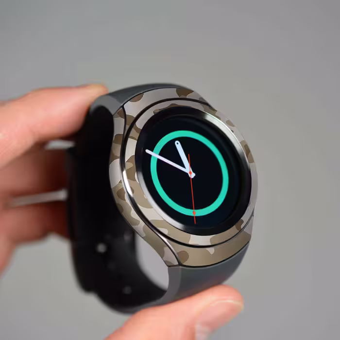 برچسب ماهوت طرح Army_Desert مناسب برای ساعت هوشمند سامسونگ Galaxy Gear S2
