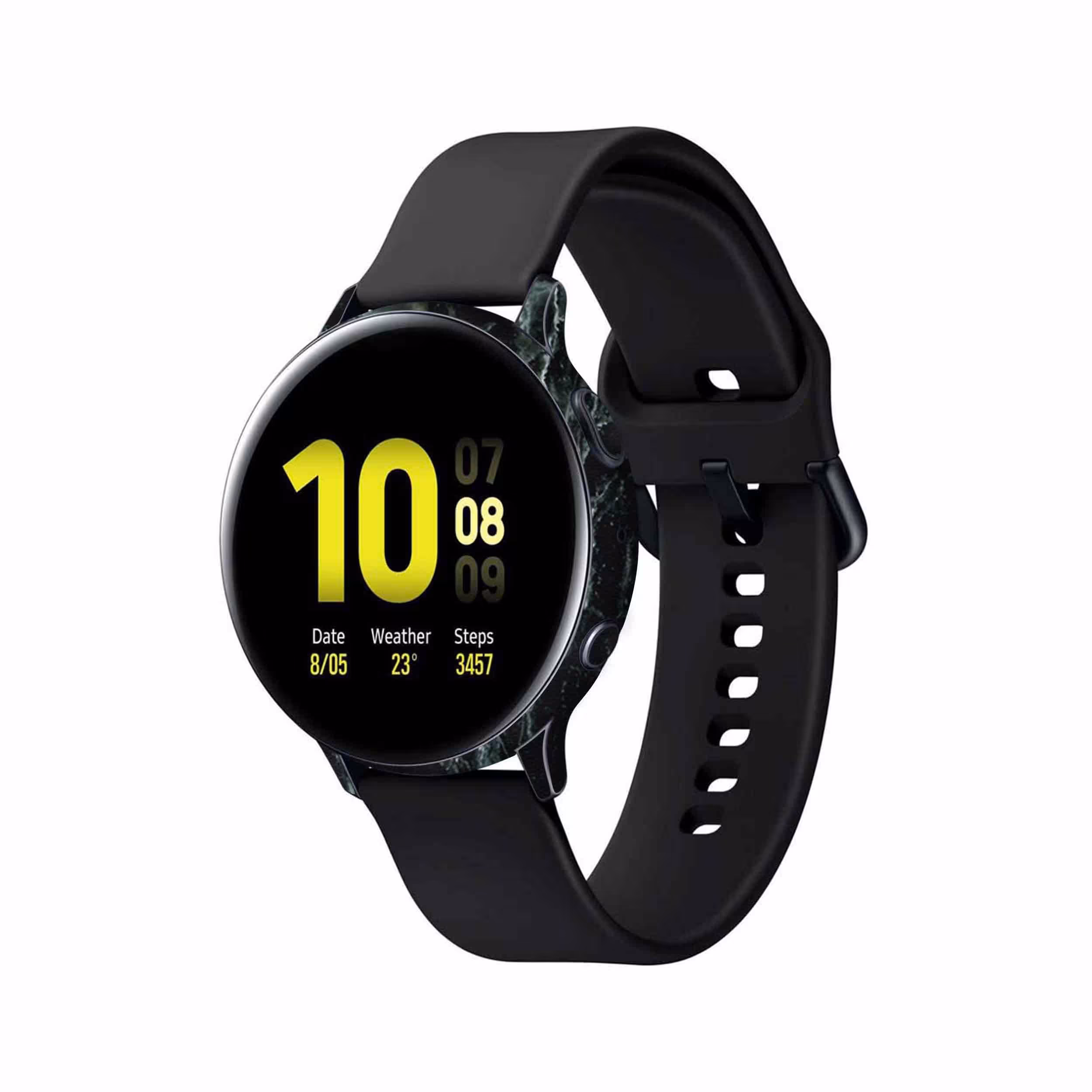 برچسب ماهوت طرح Graphite-Green-Marble مناسب برای ساعت هوشمند سامسونگ Galaxy Watch Active 2 44mm