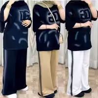 ست تیشرت و شلوار پیسکوله ای DG