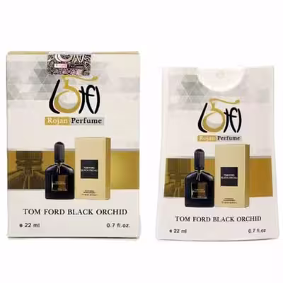 عطر جیبی مردانه لطفی سری روژان مدل بلک اورکید تام فورد حجم 22 میلی لیتر