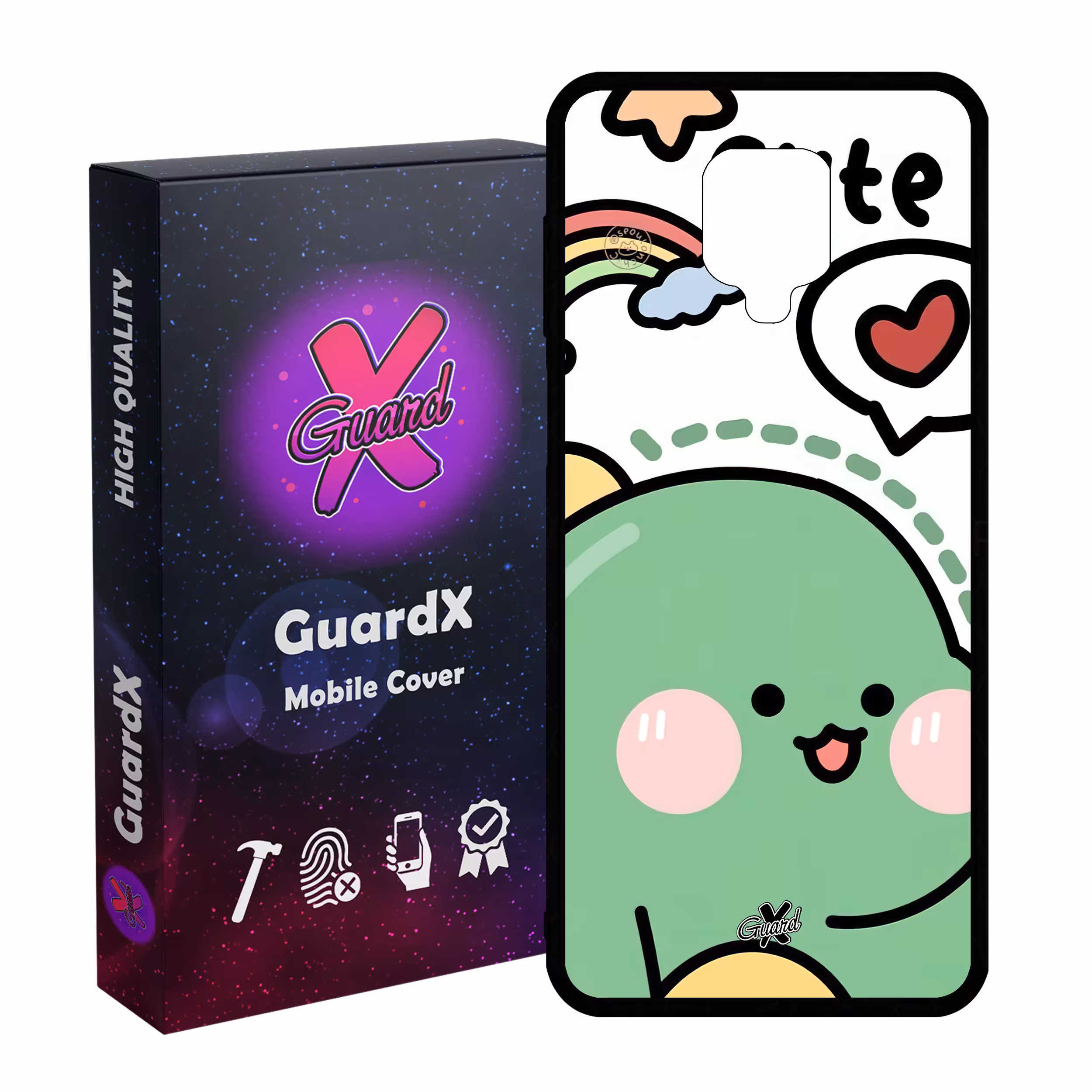 کاور گارد ایکس طرح Cute مدل Glass10561 مناسب برای گوشی موبایل شیائومی Redmi Note9 Pro/Note 9 Pro Max/Redmi Note 9S/MI Poco M2 Pro