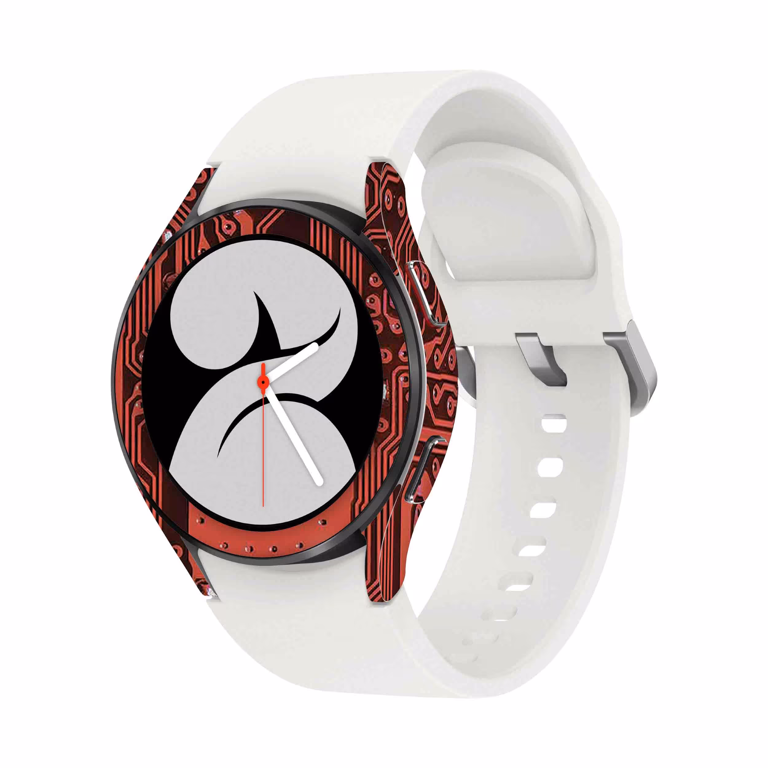 برچسب ماهوت طرح Red Printed Circuit Board مناسب برای ساعت هوشمند سامسونگ Watch4 40mm