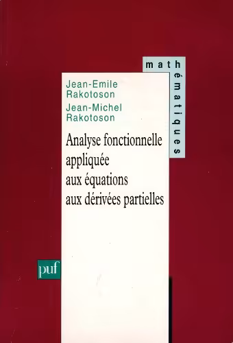 خرید و دانلود نسخه کامل کتاب Analyse fonctionnelle appliquée aux équations aux dérivées partielles